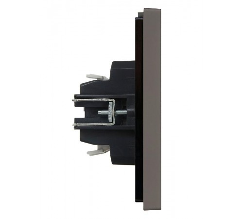 FORTE&PIANO Выключатель 1-клавишный с индикацией 10А FP302 серый  FP-V10-1-10-1-K03  IEK