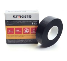 Изолента для высоковольтных проводов, самослипающаяся 25 мм, длина 5 м. (до1кВ)  39158  STEKKER