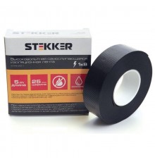 Изолента для высоковольтных проводов, самослипающаяся 25 мм, длина 5 м. (до1кВ)  39158  STEKKER