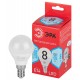 Лампа светодиодная RED LINE LED P45-8W-840-E14 R E14 8Вт шар нейтральный белый свет  Б0052440  ЭРА