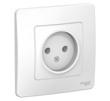 Blanca Белый С/У Розетка без заземления без шторок 16А, 250В  BLNRS000011  SE