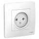 Blanca Белый С/У Розетка без заземления без шторок 16А, 250В  BLNRS000011  SE