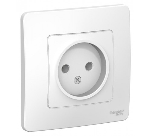 Blanca Белый С/У Розетка без заземления без шторок 16А, 250В  BLNRS000011  SE