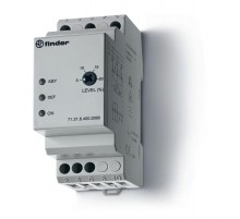 Контрольное реле для 3-фазных сетей; обрыв/чередование/асимметрия фаз; настраиваемые диапазоны; выход 1CO 10А  713184002000PAS  Finder