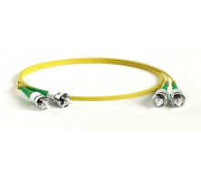 FC-D2-9-ST/AR-ST/AR-H-1.5M-LSZH-YL Патч-корд волоконно-оптич. (шнур) SM 9/125 (OS2), ST/APC-ST/APC, 2.0 мм, duplex, LSZH, 1.5 м  409722  Hyperline