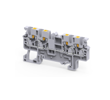 Клемма с 4-мя контактами push-in OptiClip СP-2,5-QUATTRO-(0,2-2,5)-I-серый  331846  КЭАЗ