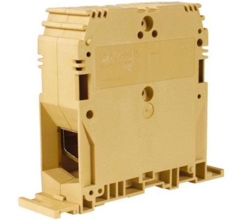 GPA.240/FIX, силовой зажим кабель/кабель бежевый 240 кв.мм/крепление на плату  ZGF300  DKC