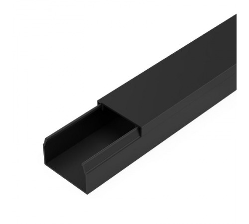 Кабель-канал черный 2-й замок в п/э 25х16 мм (50 м/уп) Промрукав  PR03.0212  Промрукав