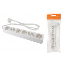 Удлинитель бытовой  У044, 4 б/з+4 с/з, 3метра, ПВС 3х1,5мм2  16А/250В   SQ1303-0311  TDM