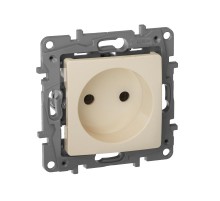 Etika Слоновая кость Розетка без заземления, винтовые клеммы  672320  Legrand