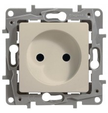 Розетка 2К+З - немецкий стандарт - винтовые зажимы - 16 А - 250 В~ - Etika - слоновая кость  672324  Legrand