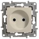 Etika Слоновая кость Розетка без заземления, винтовые клеммы  672320  Legrand
