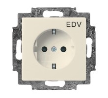 Розетка SCHUKO 16А 250В c шторками, с маркировкой ""EDV"", Future/Axcent/Carat/Династия, слоновая кость"  2CKA002013A5267  ABB