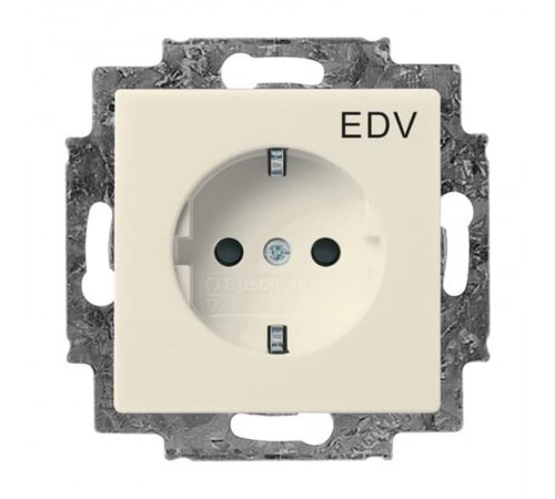 Розетка SCHUKO 16А 250В c шторками, с маркировкой ""EDV"", Future/Axcent/Carat/Династия, слоновая кость"  2CKA002013A5267  ABB