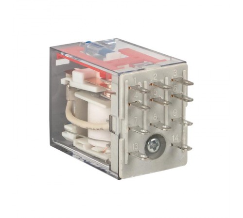 Реле промежуточное с кнопкой и мех. Индикацией RPAt 22/3 10A 24В DC EKF AVERES  rpat-22-3-24DC  EKF