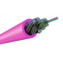 FO-AWS1-IN-504-2-LSZH-MG Кабель волоконно-оптический 50/125 (OM4)многомодовый,2 волокна, супергибкий, бронир.,нг(А)-HF,пурпурный 451365  Hyperline