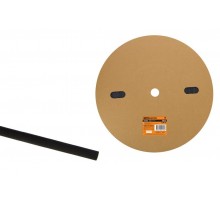 Термоусаживаемая трубка ТУТнг 6/3 черная (100 м/ролл)   SQ0518-0007  TDM