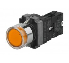 Кнопка управления LAY5-BW3561 с подсветкой желтый 1з (20/200/5000)  Б0045662  ЭРА
