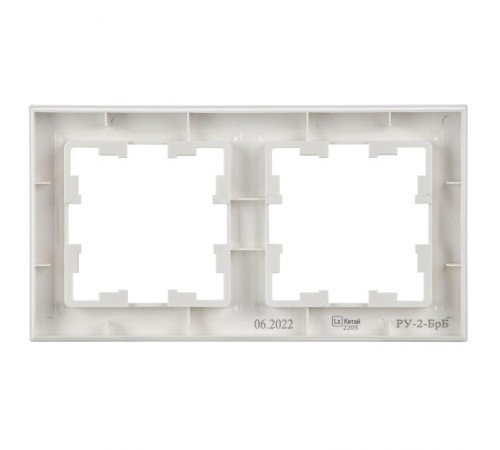 BRITE Рамка 2-ая РУ-2-БрБ белый  BR-M22-K01  IEK