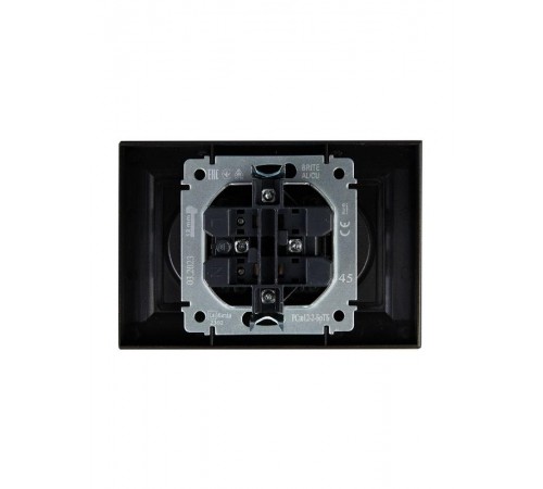 BRITE Розетка 2-ая без заземления со шторками 10А в сборе РСш12-2-БрТБ темная бронза  BR-R23-10-K45-F  IEK