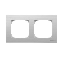 Рамка 2-постовая, серия SKY, цвет нержавеющая сталь2CLA857200A1401 ABB