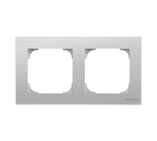 Рамка 2-постовая, серия SKY, цвет нержавеющая сталь2CLA857200A1401 ABB