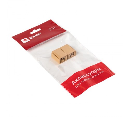 Соединитель (15х10) (4 шт) Plast EKF PROxima   под светлое дерево    conl-15-10x4   EKF 