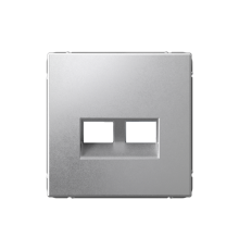 ArtGallery Алюминий Накладка двойная для информационных функций типа Keystone  GAL000390  SE