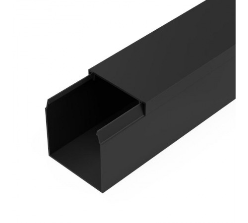 Кабель-канал черный 2-й замок в п/э 40х40 мм (24 м/уп) Промрукав  PR03.0216  Промрукав