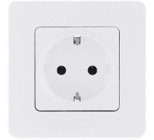 Inspiria Белый Розетка с заземлением С/У со шторками 16А без рамки  673730  Legrand