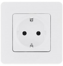 Inspiria Белый Розетка с заземлением С/У со шторками 16А без рамки  673730  Legrand