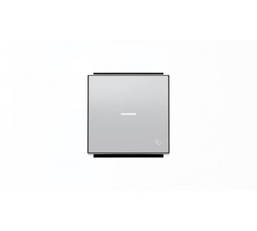 Клавиша для 1-клавишных выключателей/переключателей/кнопок с символом ЗВОНОК и линзой подсветки, серия SKY, цвет серебристый алюмини2CLA850430A1301 