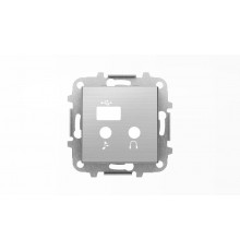 Накладка для механизма медиа-комбайна арт.9368.3, серия SKY, цвет нержавеющая сталь2CLA856830A1401 ABB