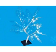 Дерево светодиодное "Морозко"   ULD-T3550-054/SWA WHITE-BLUE IP20 FROST   50 см. 54 светодиода. синий и белый свет. шнур белый  UL-00001400  Uniel