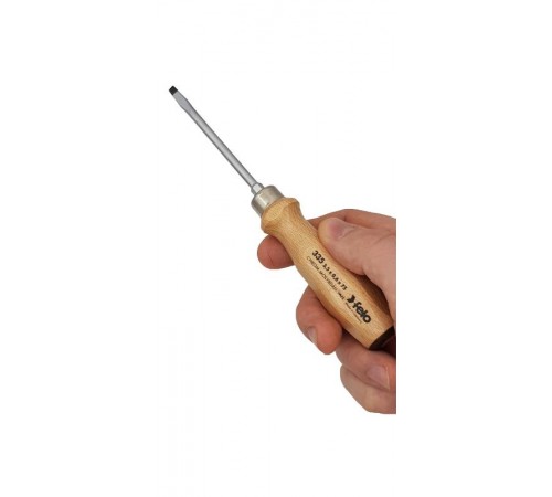 Отвертка с деревянной рукояткой ударная SL 3,5Х0,6  33503590  Felo