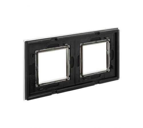 Рамка из натурального стекла, "Avanti", черная, 4 модуля  4402824  DKC