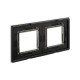 Рамка из натурального стекла, "Avanti", черная, 4 модуля  4402824  DKC