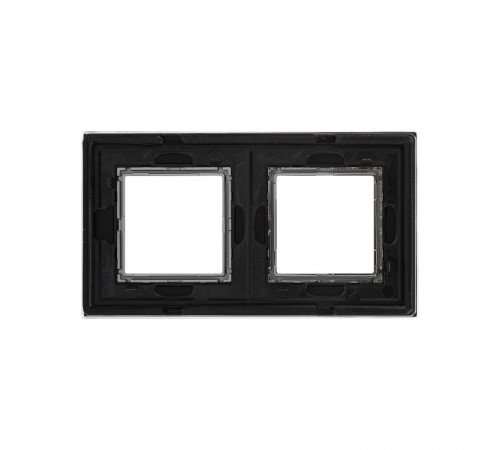 Рамка из натурального стекла, "Avanti", черная, 4 модуля  4402824  DKC