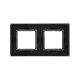 Рамка из натурального стекла, "Avanti", черная, 4 модуля  4402824  DKC