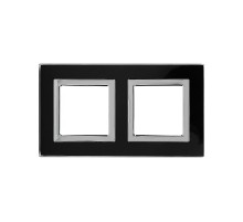 Рамка из натурального стекла, "Avanti", черная, 4 модуля  4402824  DKC