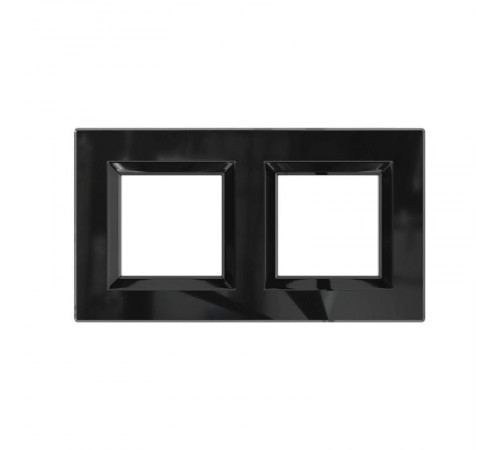 Рамка из натурального стекла, "Avanti", черная, 4 модуля  4402824  DKC