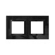 Рамка из натурального стекла, "Avanti", черная, 4 модуля  4402824  DKC