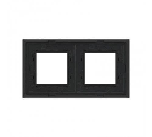 Рамка из натурального стекла, "Avanti", черная, 4 модуля  4402824  DKC