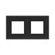 Рамка из натурального стекла, "Avanti", черная, 4 модуля  4402824  DKC