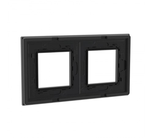 Рамка из натурального стекла, "Avanti", черная, 4 модуля  4402824  DKC
