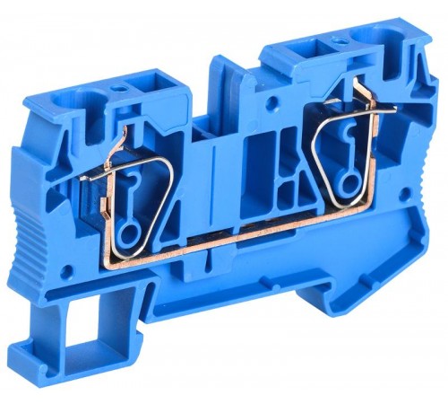 Клемма пружинная КПИ 2в-6 52А синий   YZN11-006-K07  IEK 