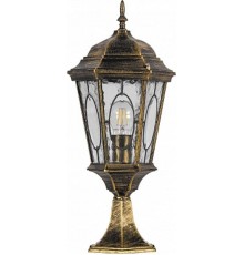 Светильник садово-парковый PL154 60W 230V E27 240*240*550мм черное золото (большой, на постамент 0,54М)  11322  FERON