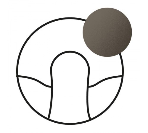 Celiane Графит Накладка вывода кабеля  067941  Legrand