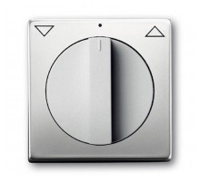 Плата центр. с поворотной ручкой, с маркировкой, для мех. выкл. жалюзи 2712/2713 U и 2722/2723 U, серия pur/сталь  1710-0-3748   2CKA001710A3748  A