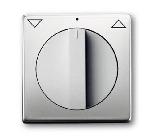 Плата центр. с поворотной ручкой, с маркировкой, для мех. выкл. жалюзи 2712/2713 U и 2722/2723 U, серия pur/сталь  1710-0-3748   2CKA001710A3748  A